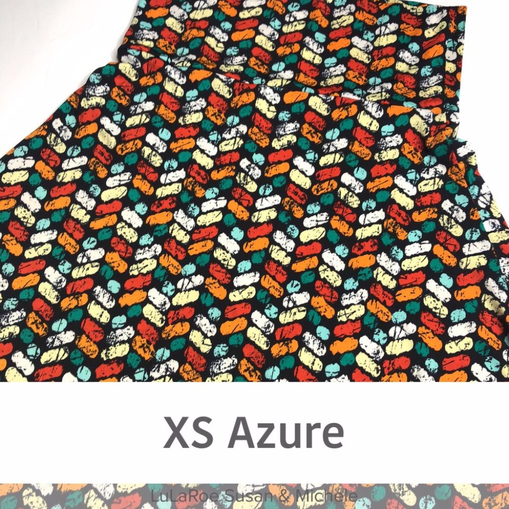 LULAROE XS AZURE SKIRT; BRAND NEW WITH TAGS